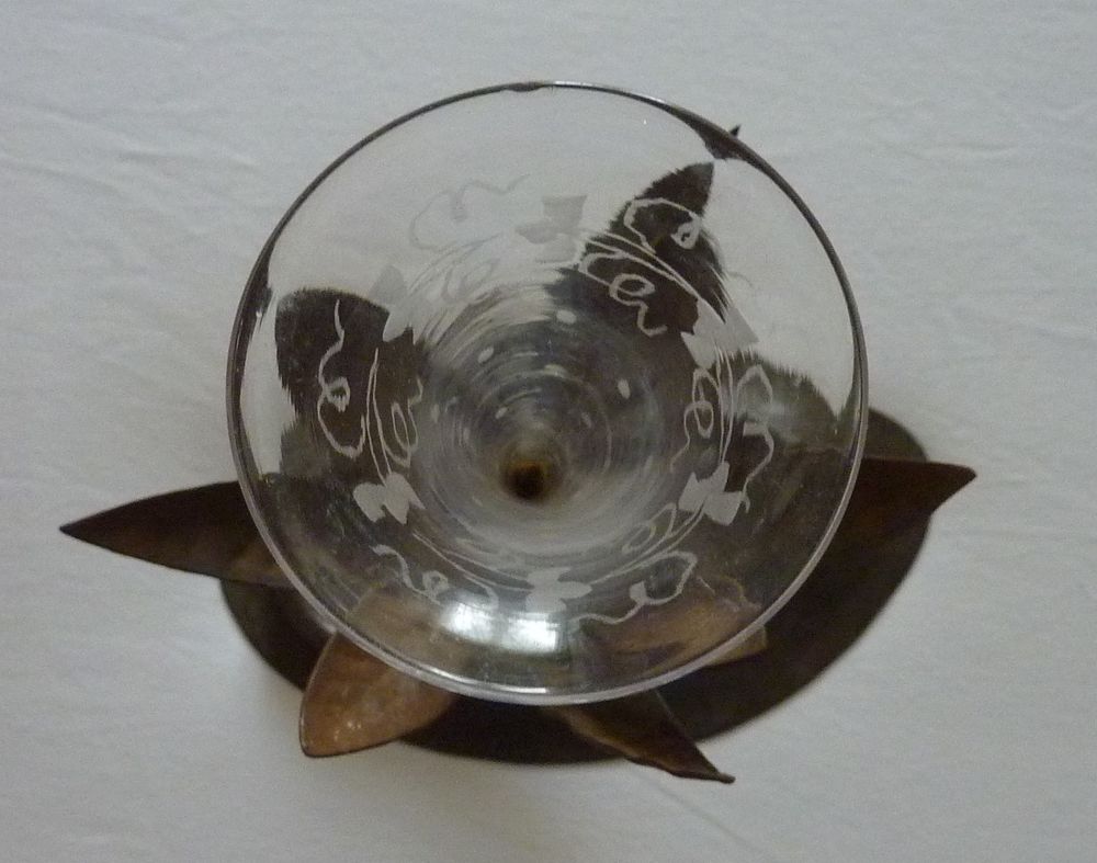 Vase sur socle fer forg&eacute;, cr&eacute;ation UNIQUE artisan ferronnier Décoration