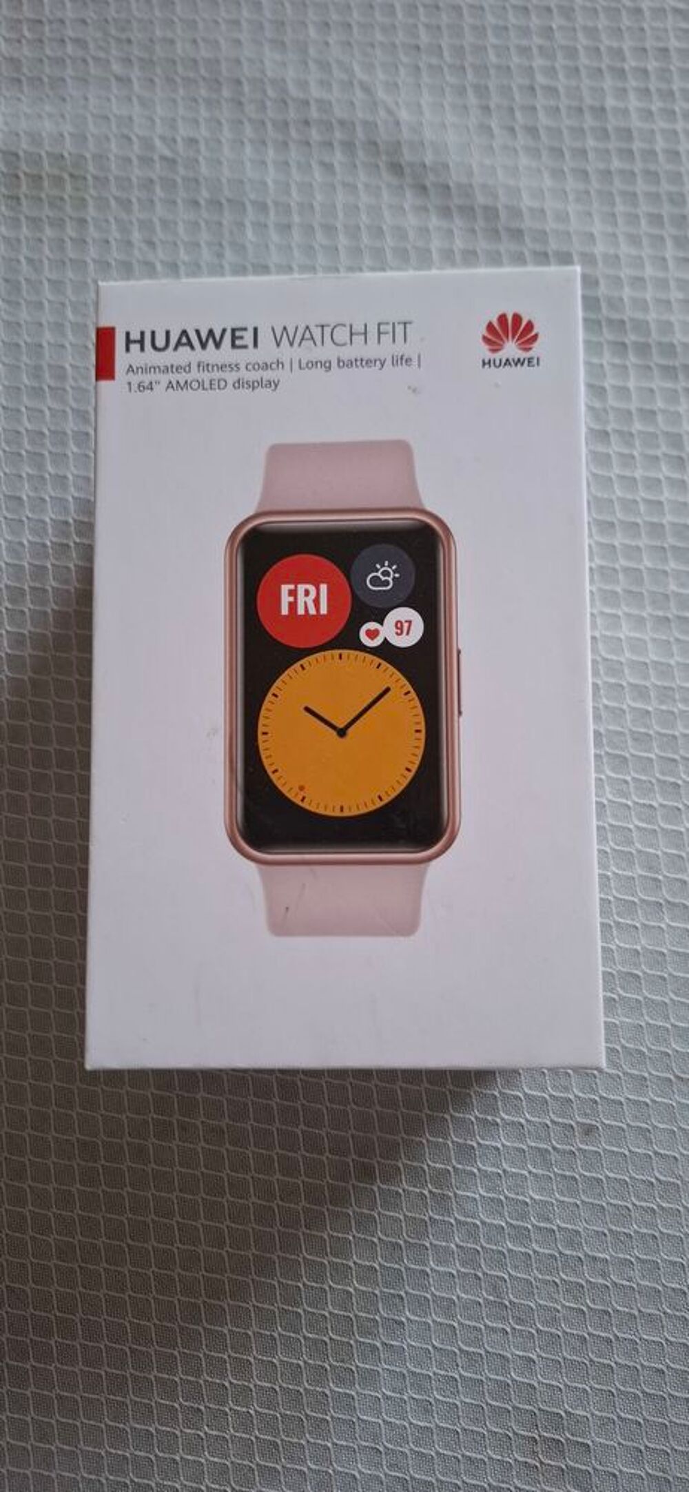 Huawei WATCH Fit AMOLED 1.64" rose pale
Bijoux et montres