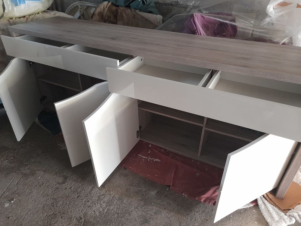 Buffet bois et blanc Meubles