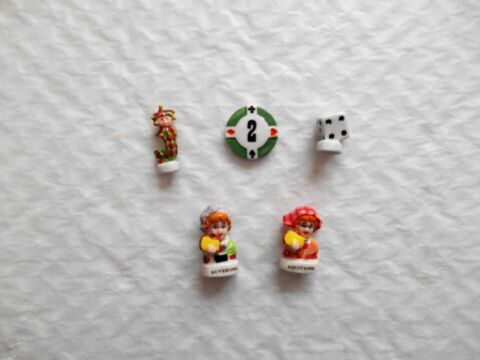 Lot de 5 F�ves en C�ramique 3 Villejuif (94)