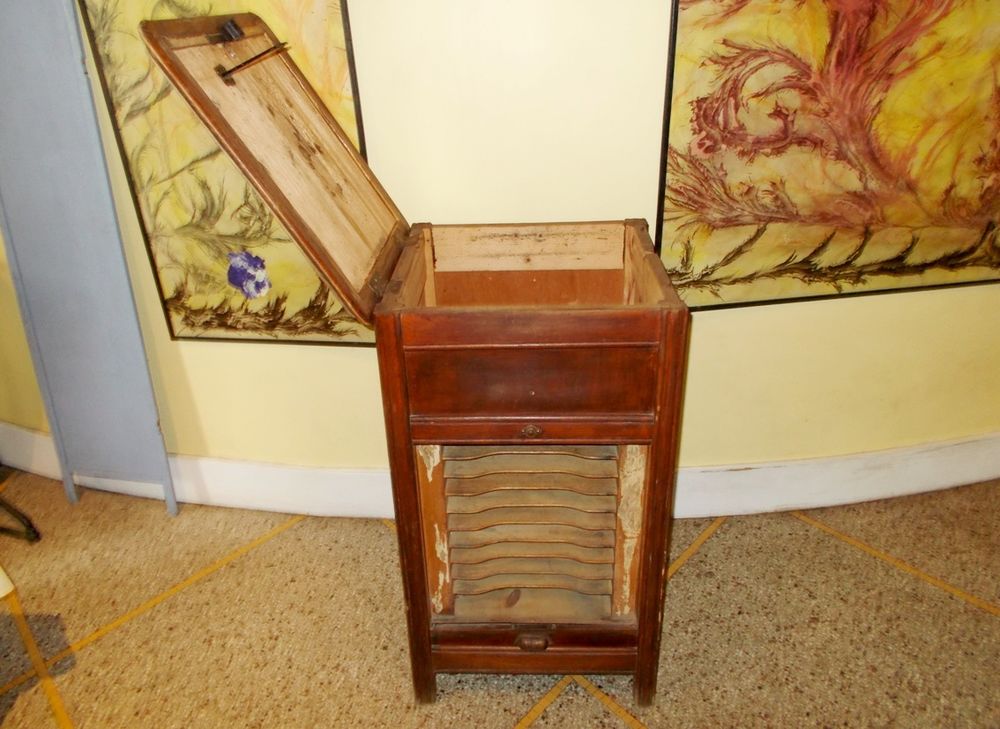 Meuble bois 1960 rangement vinyle Meubles