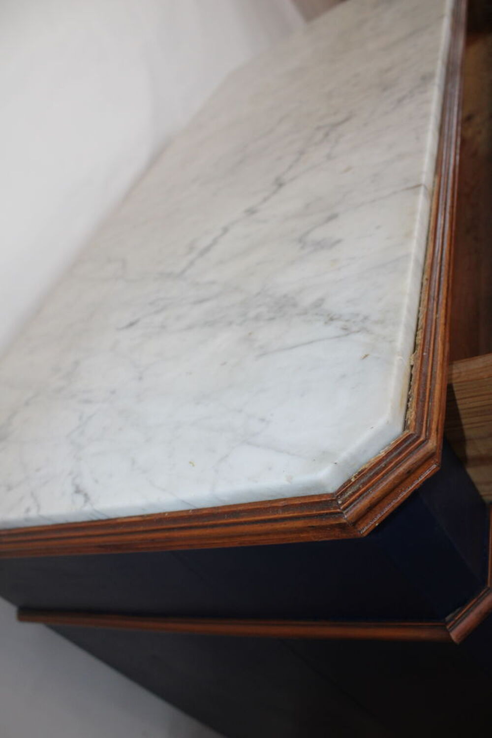 COMMODE CHENE PLATEAU MARBRE GRIS XIX EME FRANCE Meubles