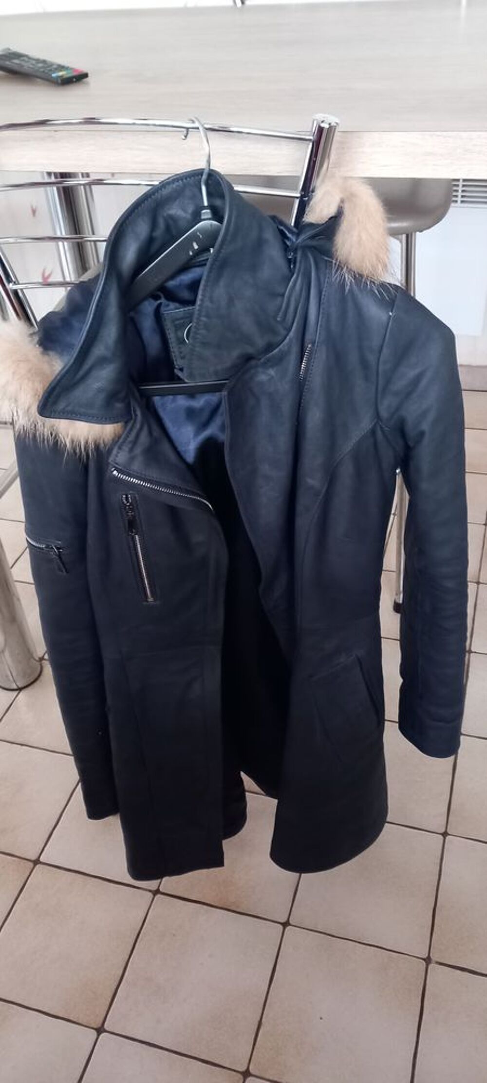 Manteau en cuir Vêtements