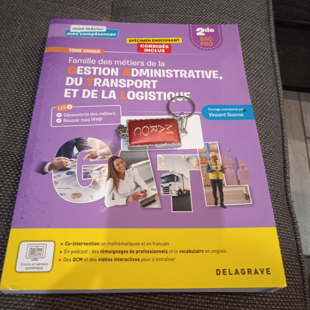 Famille des m&eacute;tiers GATL niv 2de, ed Delagrave isbn 97822061 Livres et BD