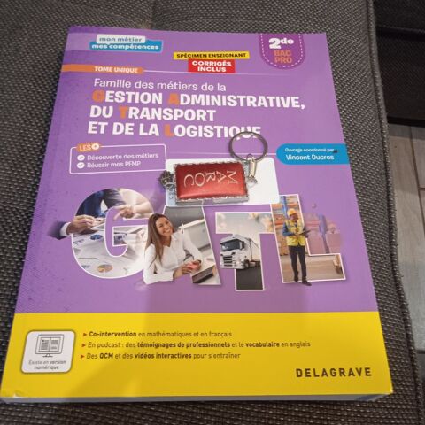 Famille des métiers GATL niv 2de, ed Delagrave isbn 97822061 8 Montpellier (34)
