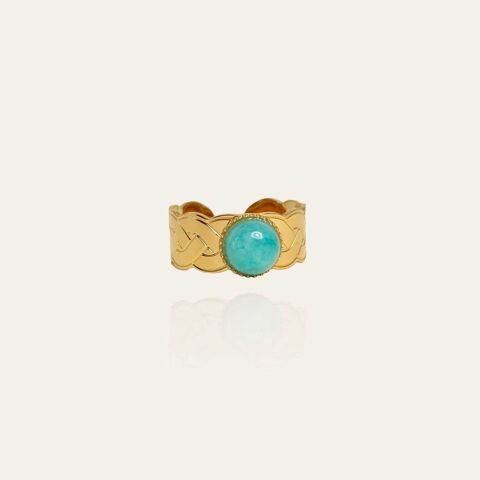 bague ajustable pierre naturelle Amazonite 32 Hy�res (83)