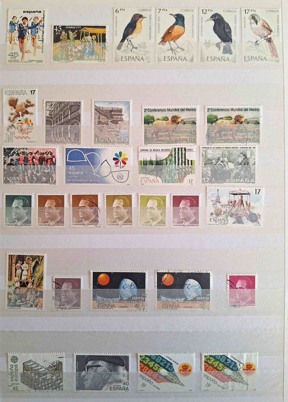 S&eacute;rie de timbres de collection d'Espagne bis 