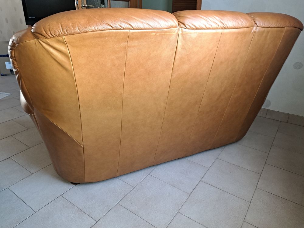Canap&eacute; Bois massif et cuir Gold (3 ou 4 places) Meubles