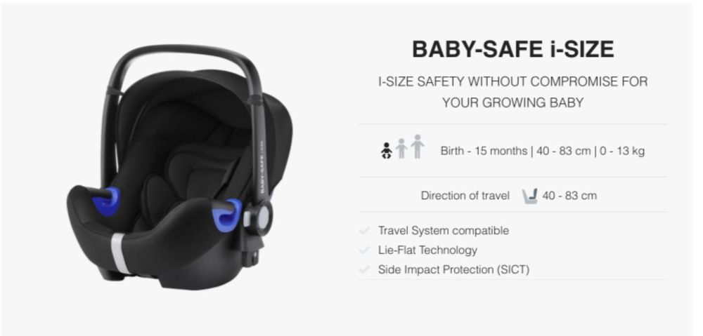 Si&egrave;ge auto Britax R&ouml;mer Baby-Safe i-Size Mobilier enfants