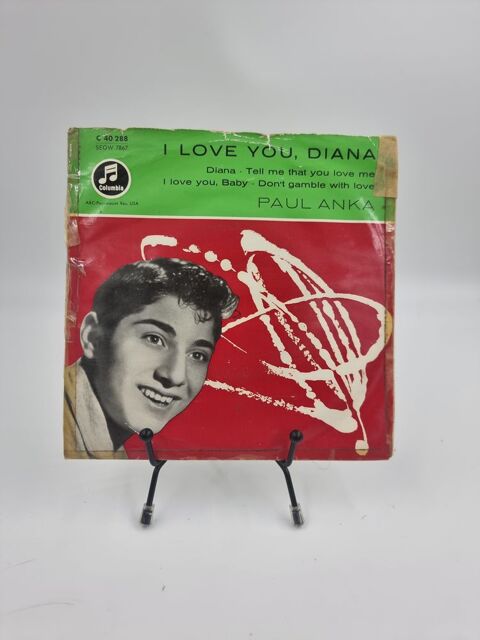 Vinyle 45 tours Paul Anka : I Love You, Diana avec fourreau 3 Vulbens (74)