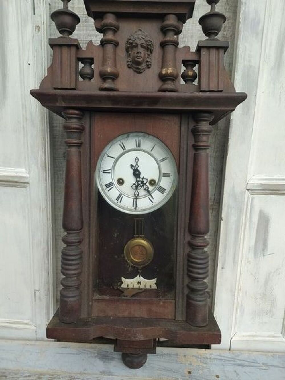Ancienne Pendule XIX&egrave;me Style Renaissance Horloge

