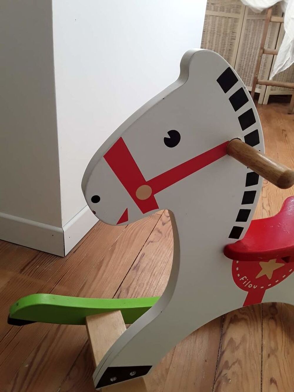Cheval &agrave; bascule en bois Jeux / jouets
