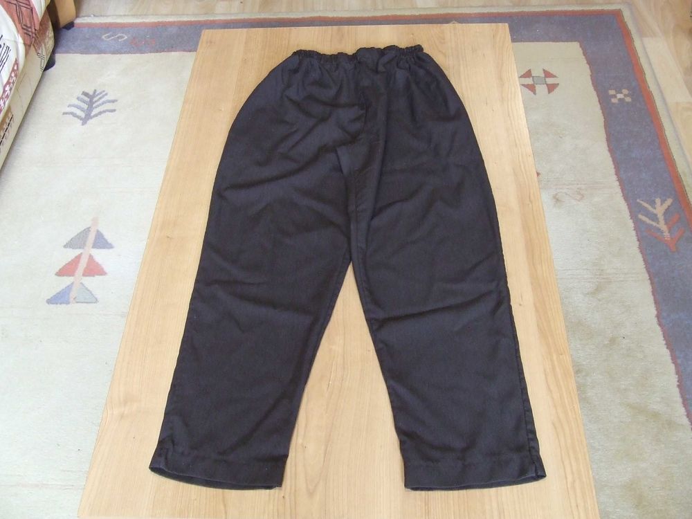 Pantalon taille &eacute;lastiqu&eacute;e, Marron, T. 40, TBE Vêtements