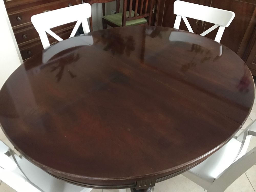 Table ovale en merisier Vintage Meubles