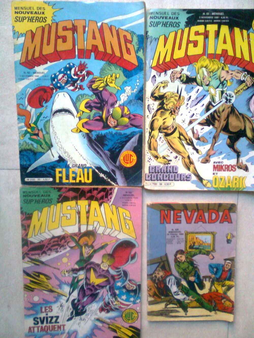 BD anciennes Mustang, Nevada + 10 livres J AI LU - zoe Livres et BD
