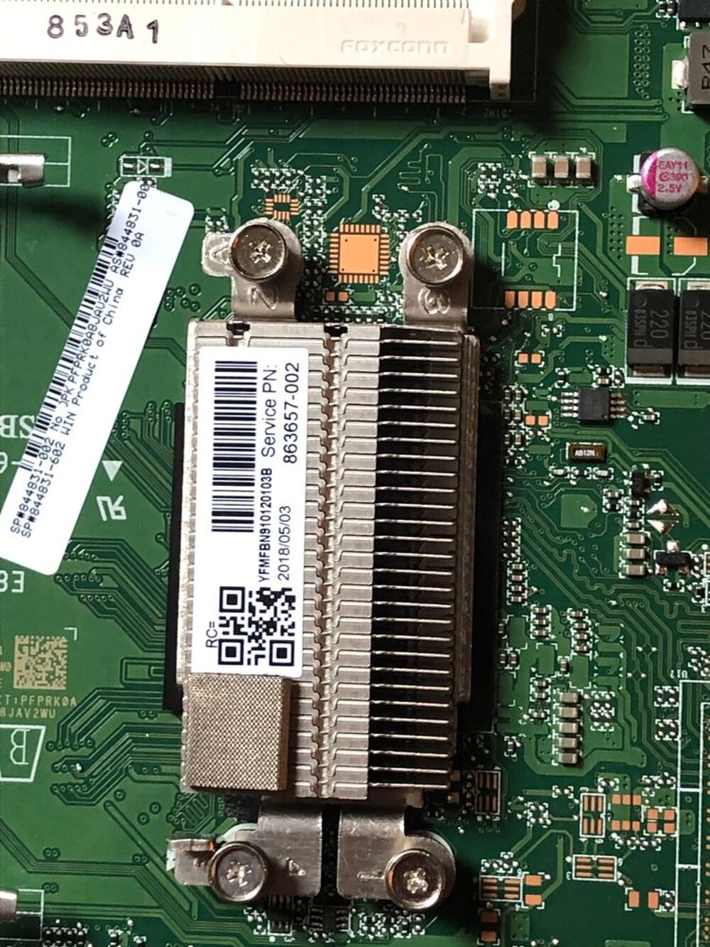 Carte M&egrave;re HP All in One PC Model N91A (Molokai) Matriel informatique