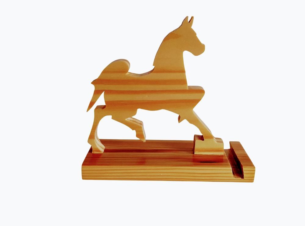 support t&eacute;l&eacute;phone cheval bois - figurine cheval bois Téléphones et tablettes