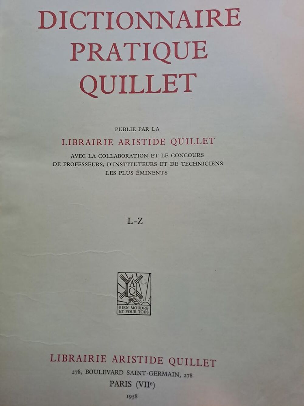 quillet dictionnaire pratique 