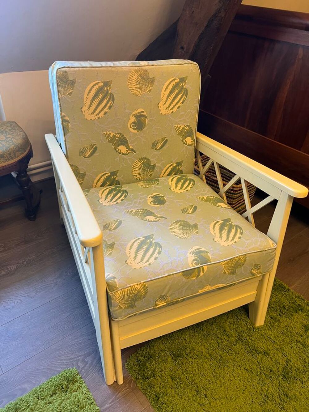 2 fauteuils style c&ocirc;tier / bord de mer, ann&eacute;es 1980 Meubles