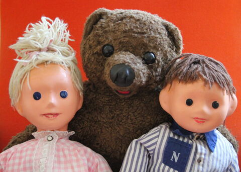 Poup�es CLODREY Pimprenelle et Nicolas (NOUNOURS) - ORTF 160 Issy-les-Moulineaux (92)