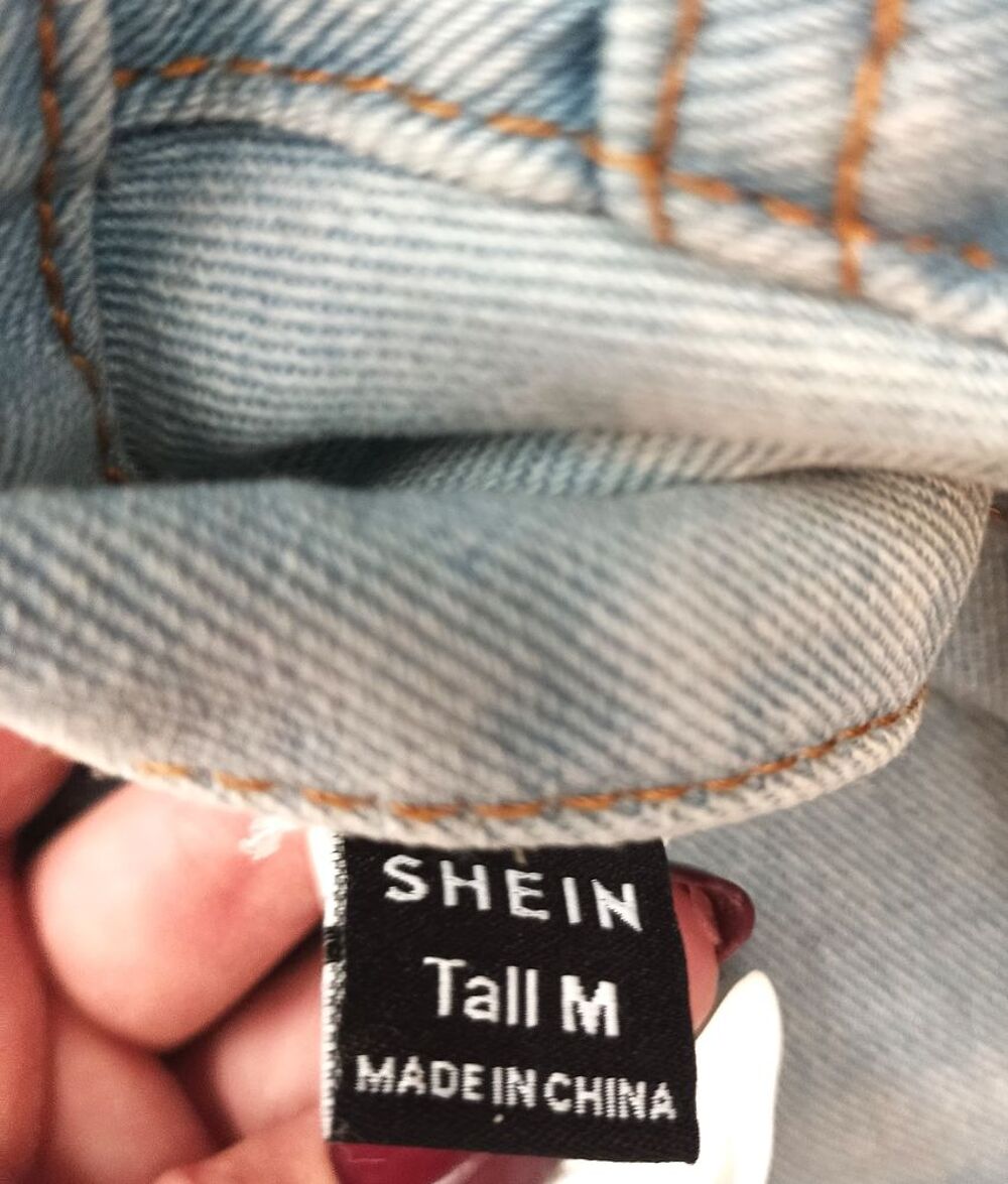 Jean bleu clair Shein T38 / M Tall neuf wide Vêtements