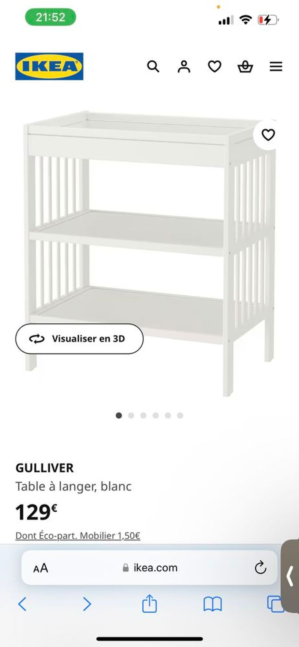 table a langer IKEA Mobilier enfants