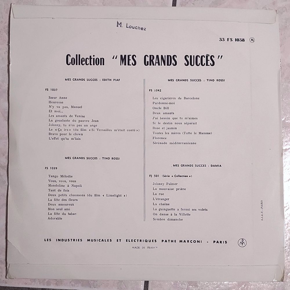 CHARLES TRENET-33t / 25cm-MES GRANDS SUCC&Egrave;S-L'&Acirc;ME DES PO&Egrave;TES CD et vinyles