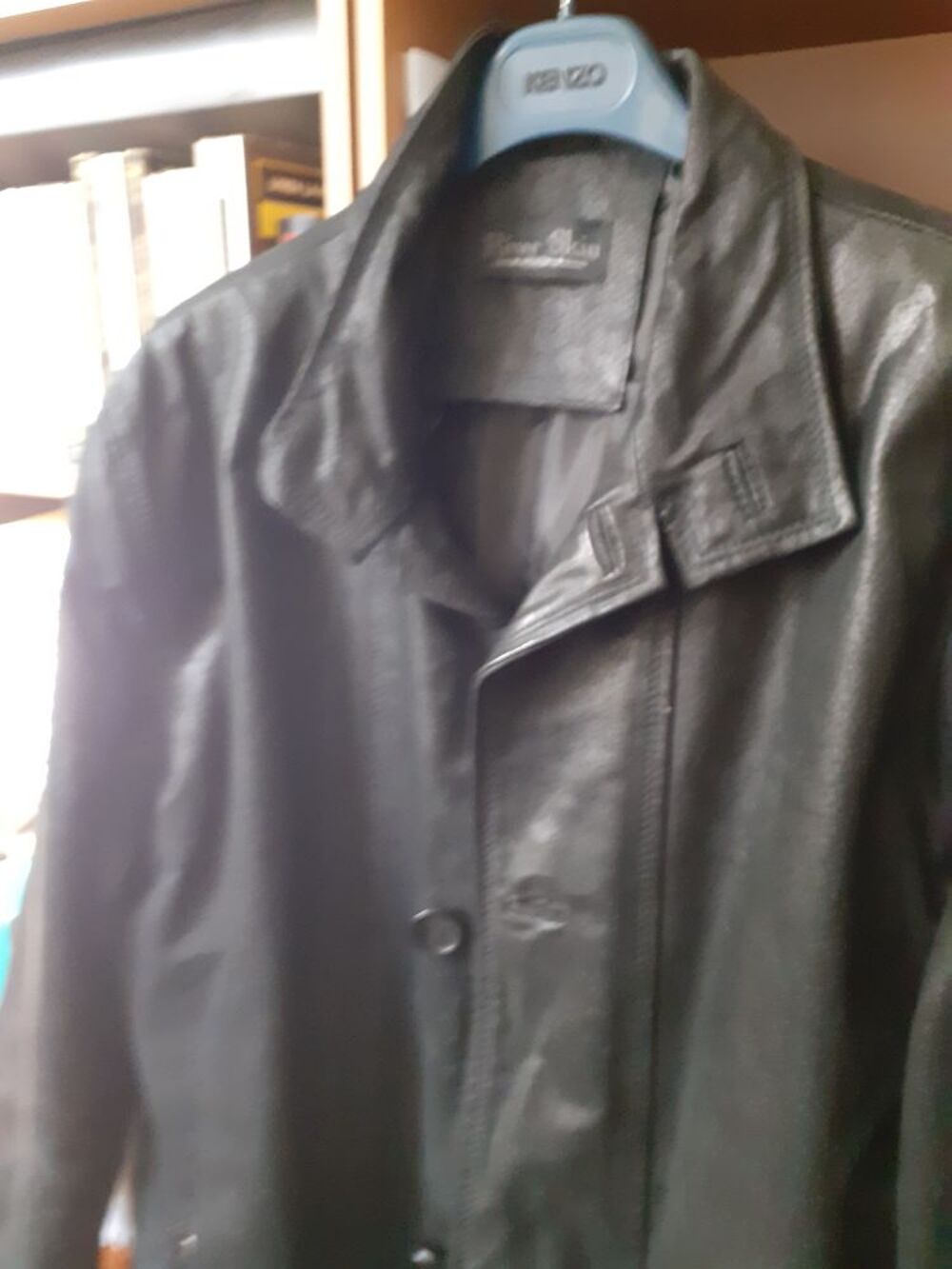  veste en cuir noir Vêtements