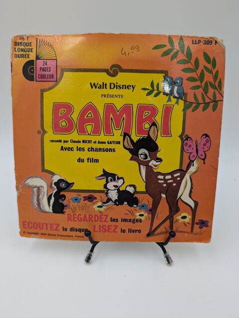Vinyle 45 tours Walt Disney Pr�sente Bambi racont� par... 2 Vulbens (74)