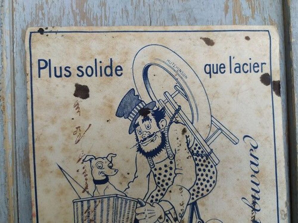 Ancien Buvard Publicitaire Pneu Hutchinson 