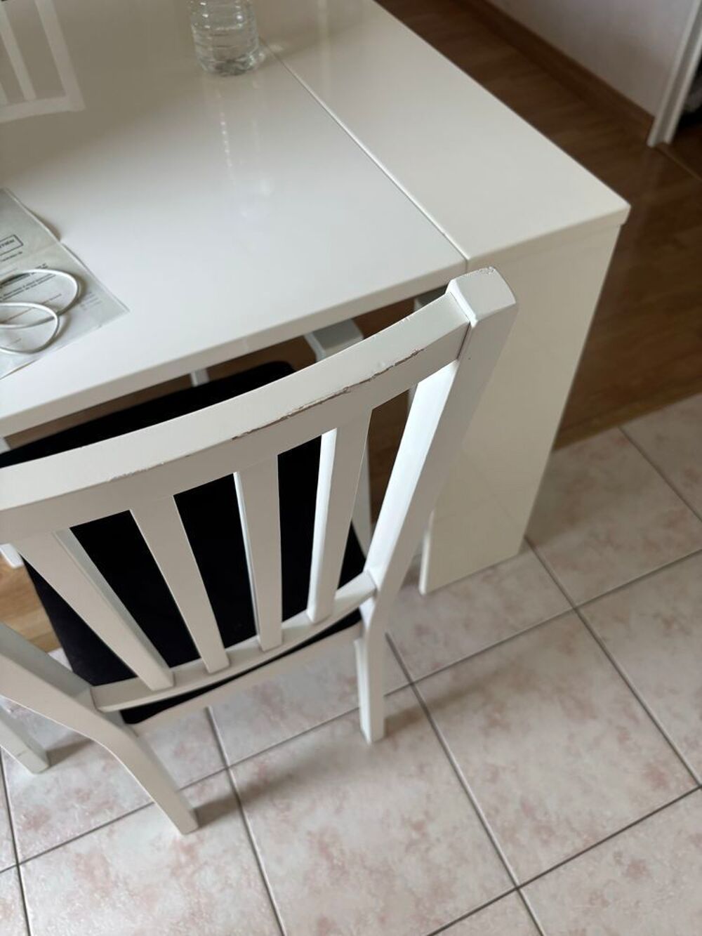 Lot de 4 chaises blanche IKEA Meubles