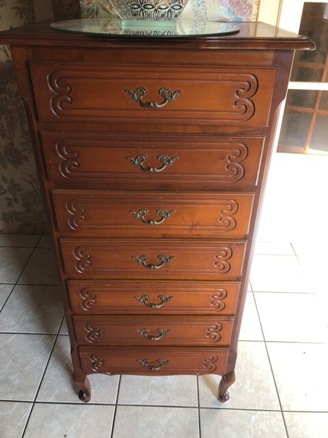 Commode bois 7 tiroirs avec plateau marqueterie 60 La Ravoire (73)