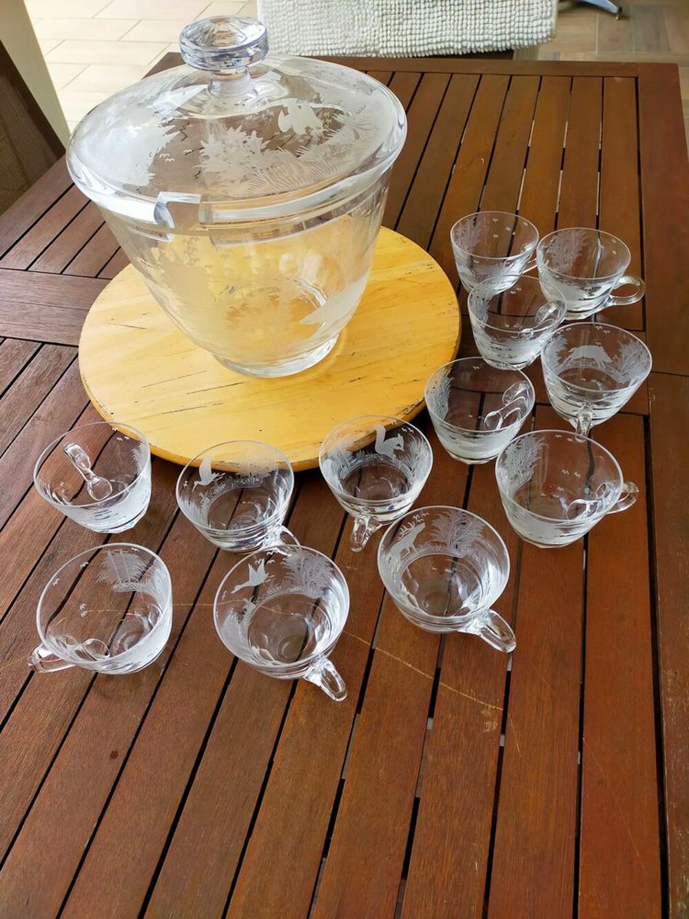Tr&egrave;s beau service &agrave; sangria en cristal Electroménager