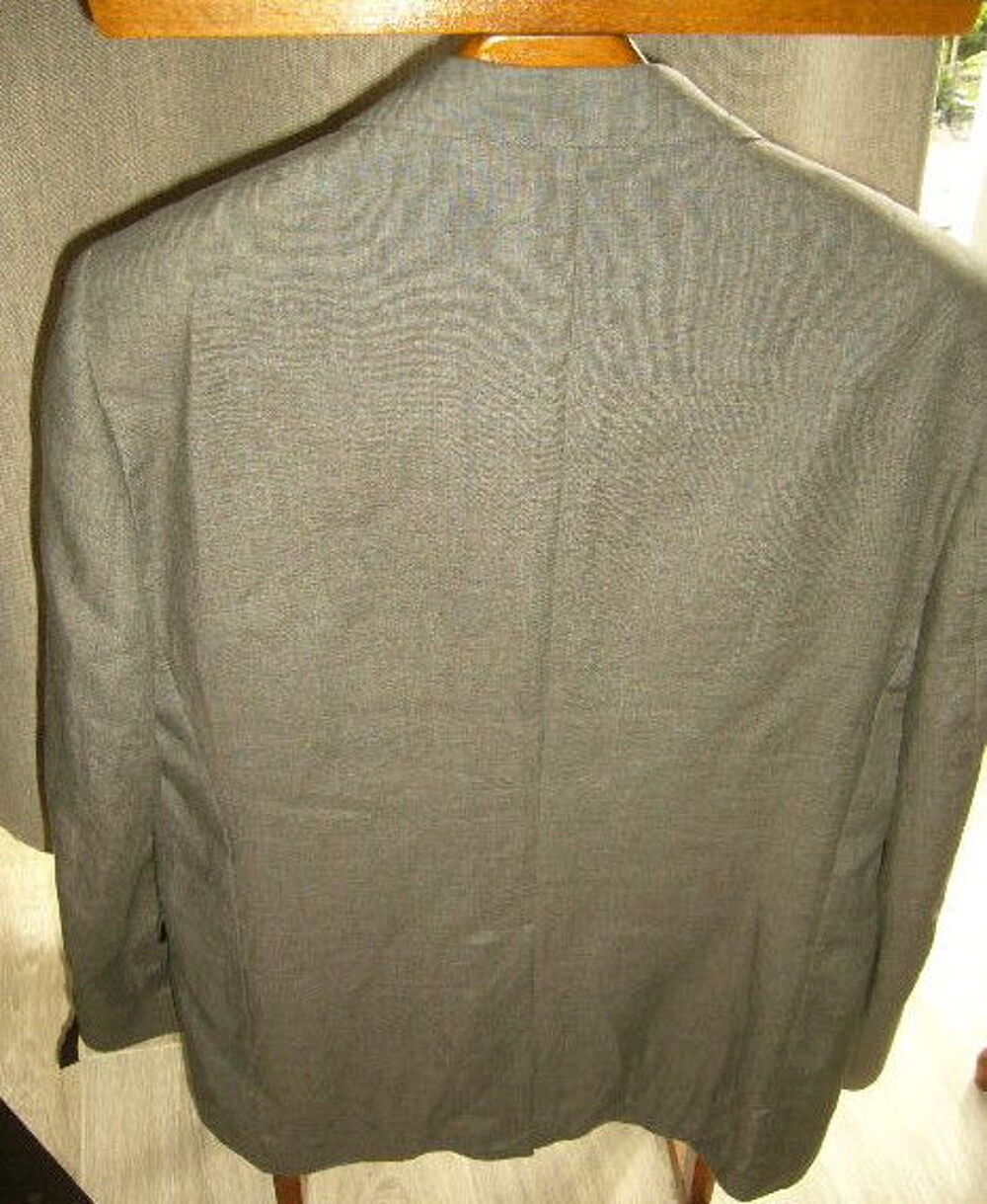 veste blazer gris flanelle pour homme T50 Vtements
