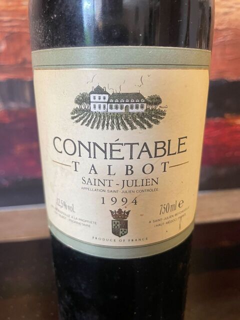 1 BT St JULIEN Château Connetable Talbot 1994 Bordeaux Rouge 32 Vigneux-sur-Seine (91)