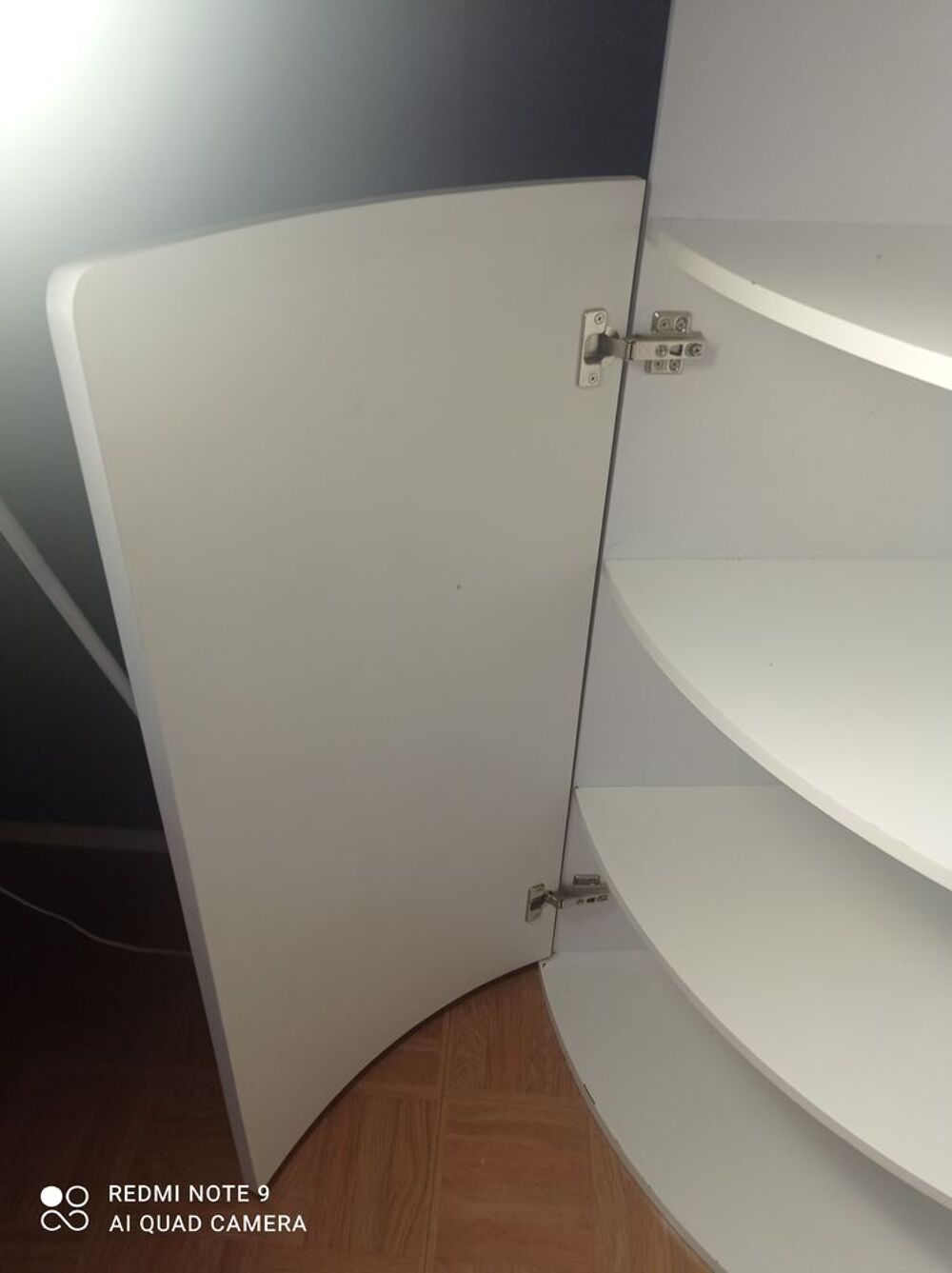 Meuble, Buffet d'angle blanc laqu&eacute; Ikea ou Alin&eacute;a Meubles