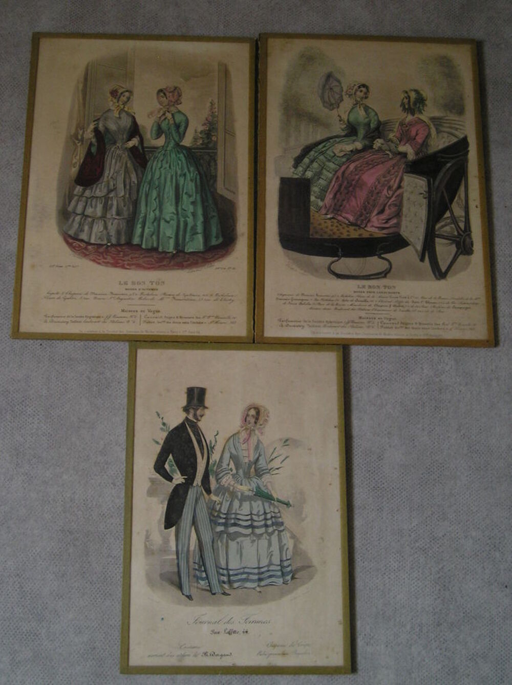 gravures de mode anciennes Décoration