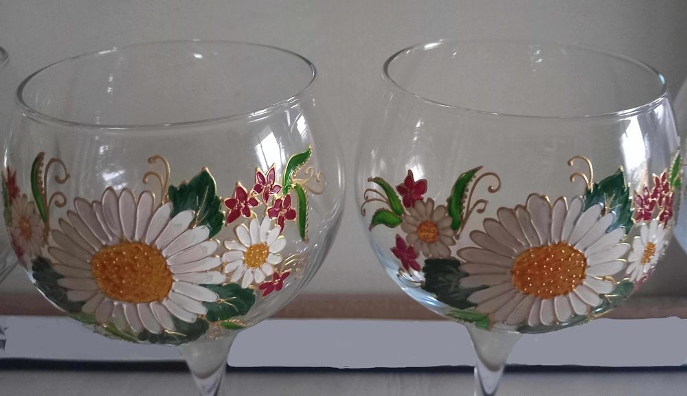 6 VERRES A VIN BOURGOGNE ROUGE Décoration