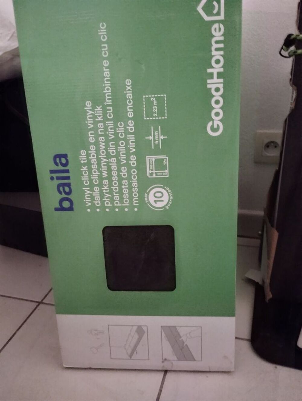 6 bo&icirc;tes de dalles clipsables Goodhome neuves &agrave; 50% Bricolage