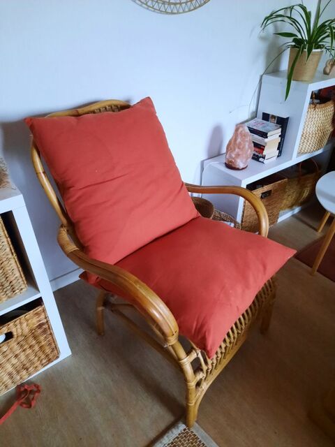Fauteuils rotin 2 avec coussins 700 Guidel (56)