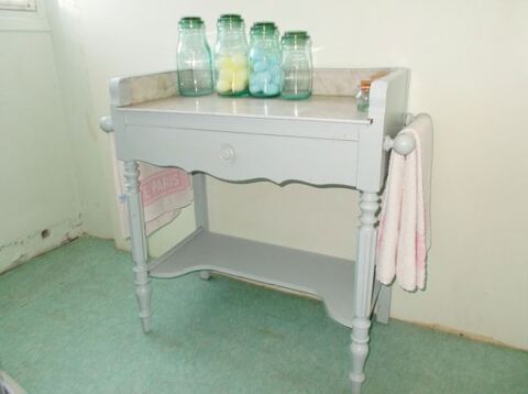 meuble ancien de salle de bain plateau en marbre 290 Monflanquin (47)