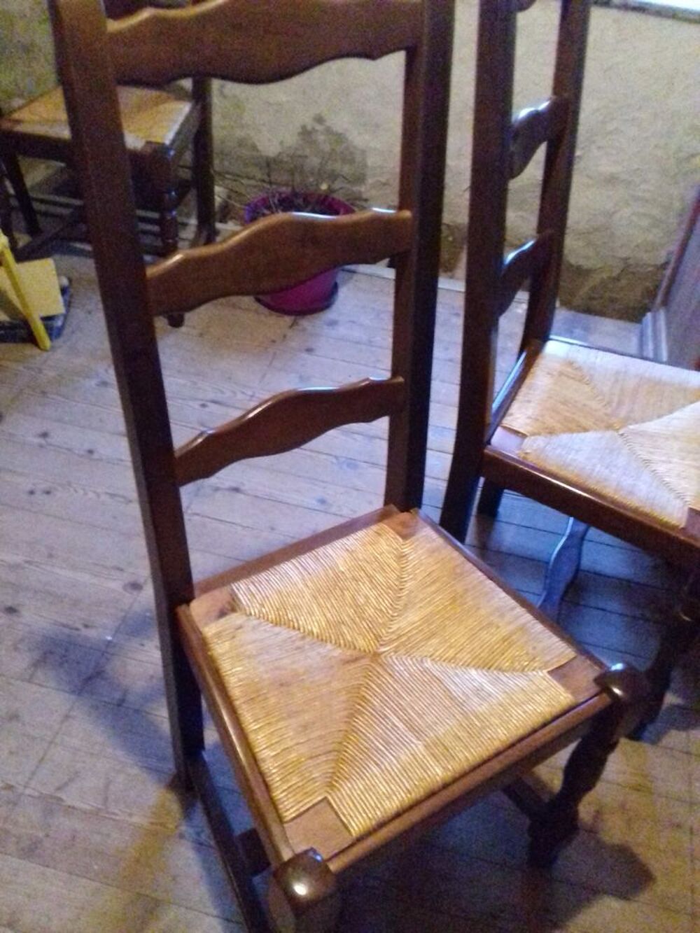 Chaises bois dossier haut Meubles