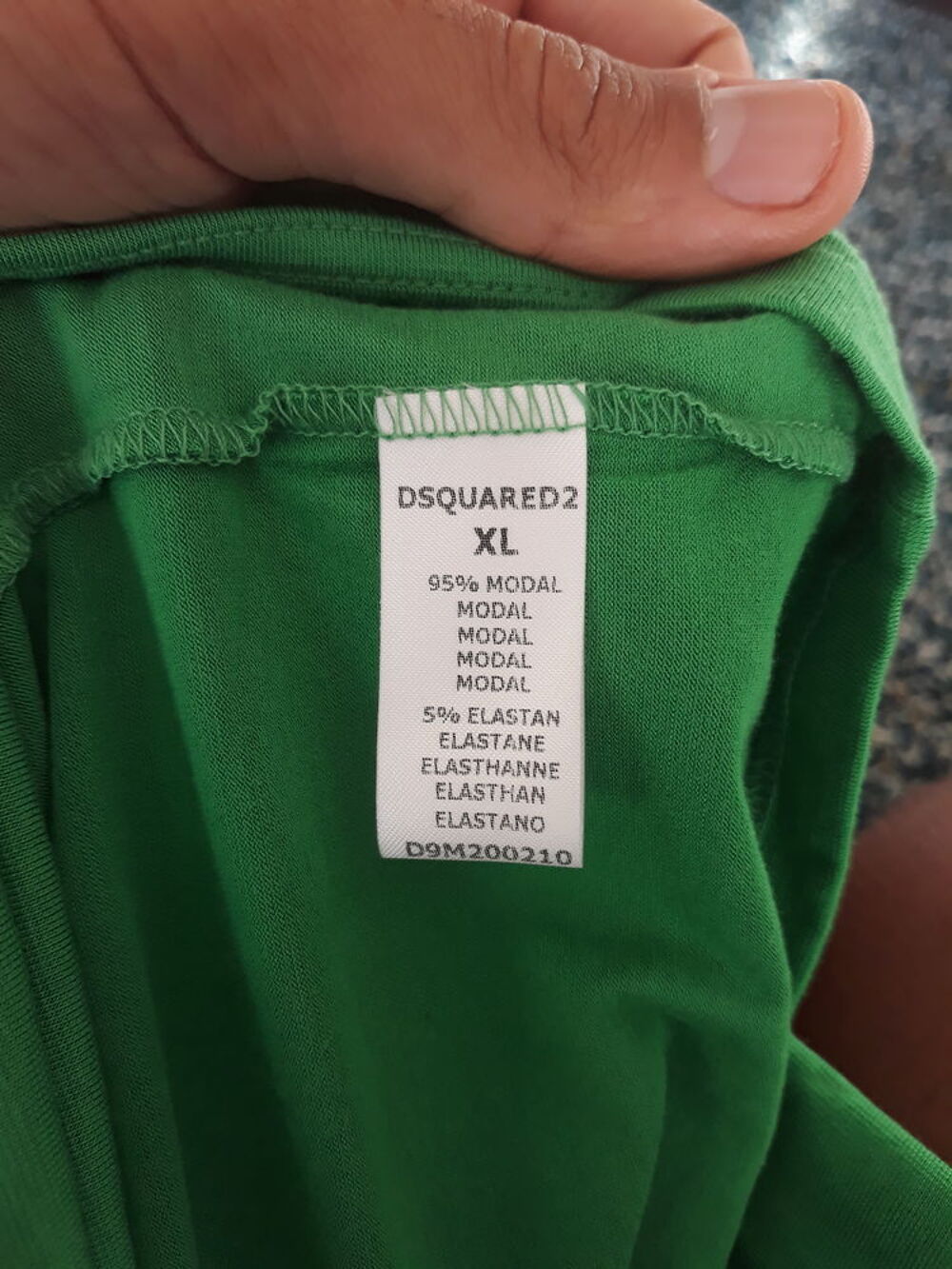 T shirt dsquared2 vert authentique Vtements