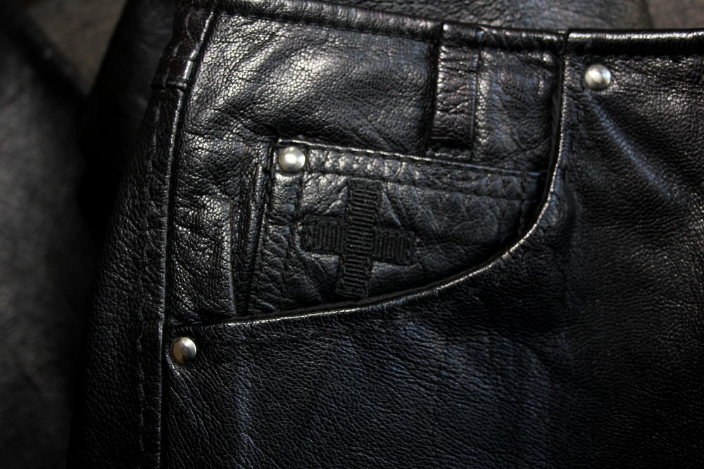 Pantalon cuir noir JC de CASTELBAJAC T.36 Vêtements