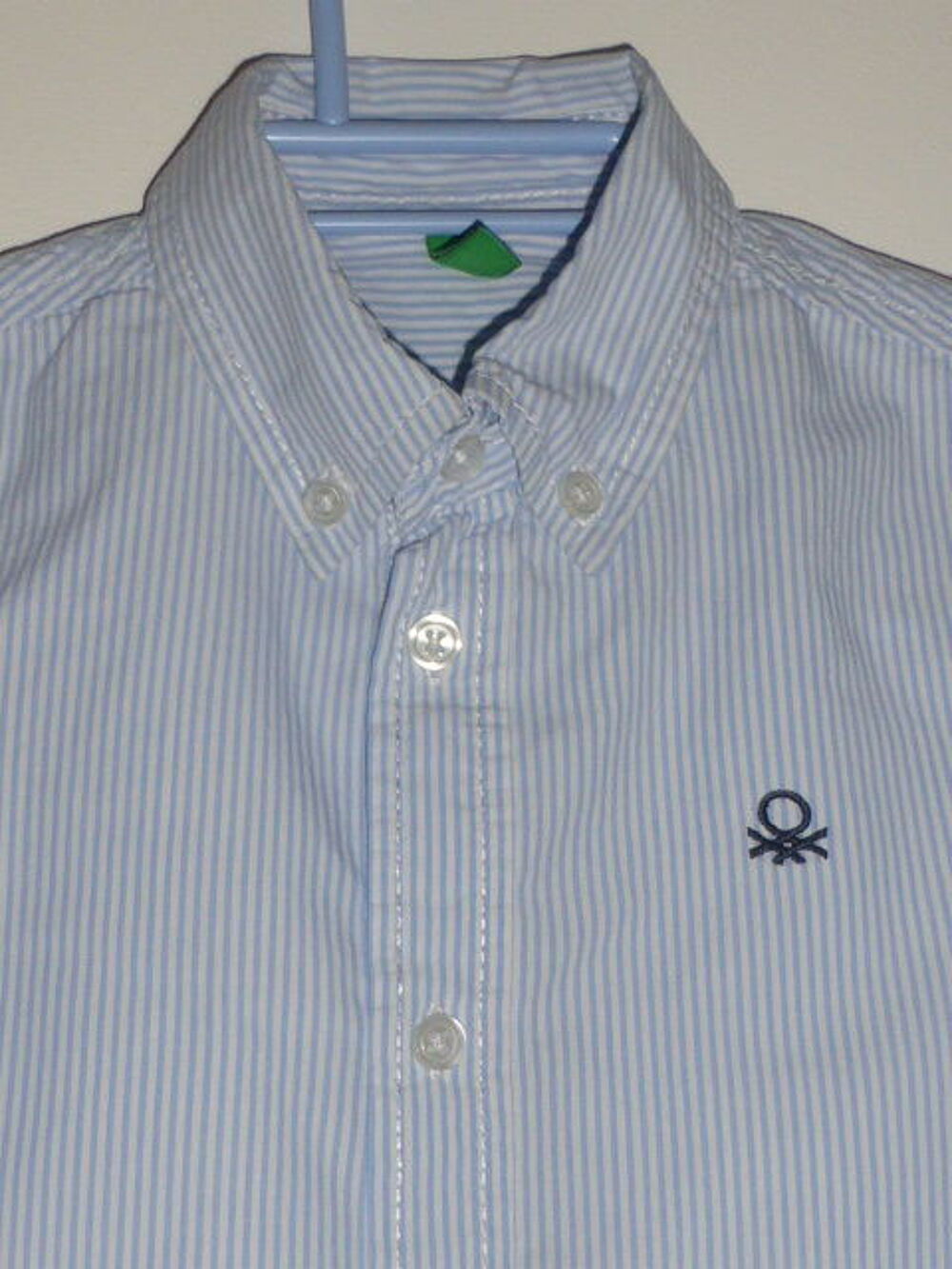 United Colors of Benetton Chemise Gar&ccedil;on ray&eacute;e bleu blanc Vêtements enfants