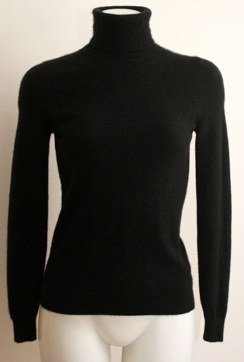 Pull col roul� cachemire noir ERIC BOMPARD T.S 180 Issy-les-Moulineaux (92)