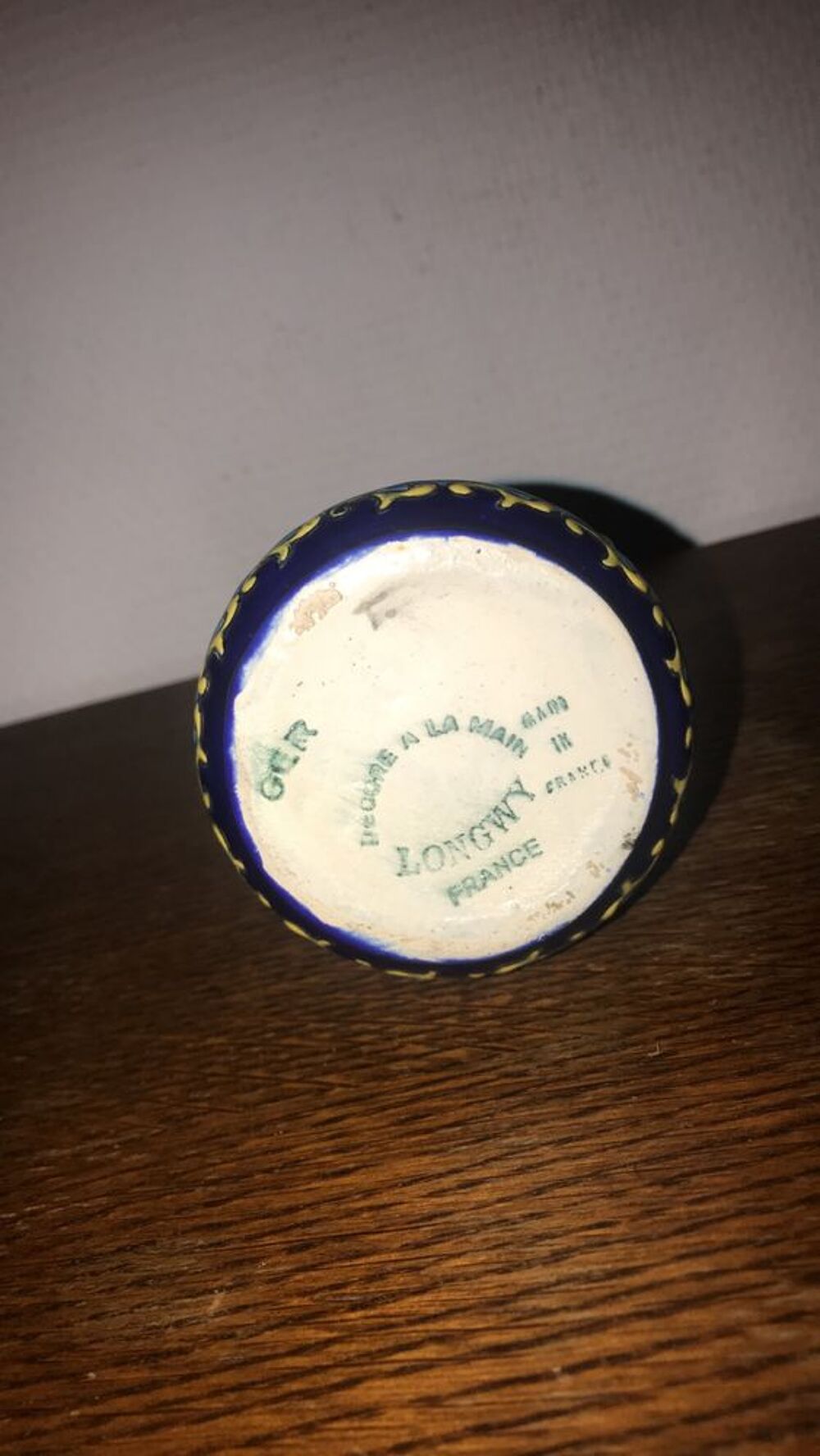 Vase en &eacute;maux de longwy Décoration