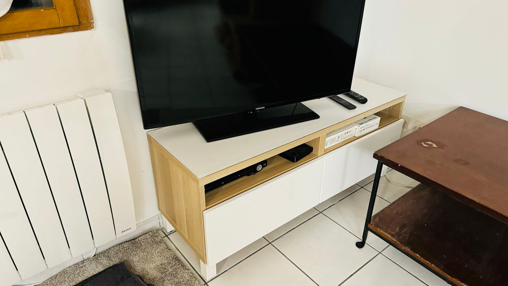 Meuble Tv laqu&eacute; blanc Meubles