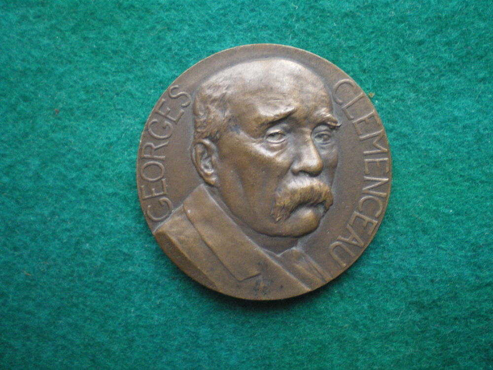 M&eacute;daille de Georges Cl&eacute;menceau. 