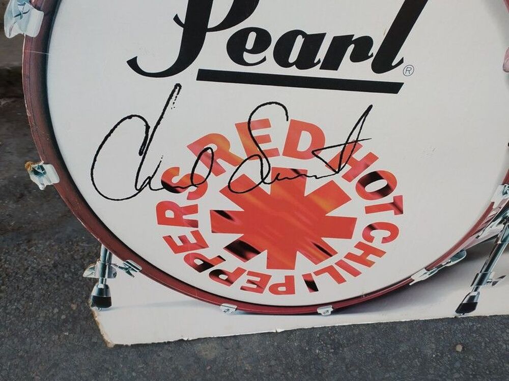 PLV Publicitaire Batteur Chad Smith Red Hot Chili Peppers 
